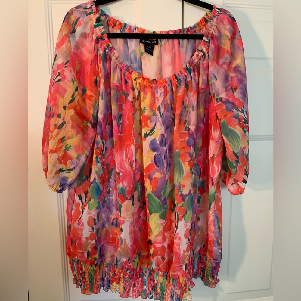 Lane Bryant 18/20 Peasant Blouse